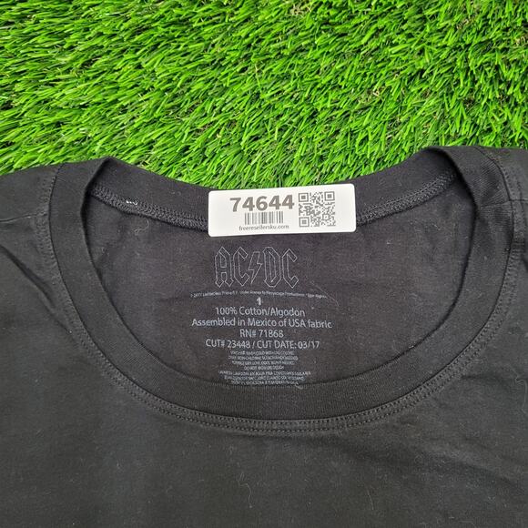 ACDC Shirt Womens XL 21x27 Back-In-Black - Picture 3 of 14